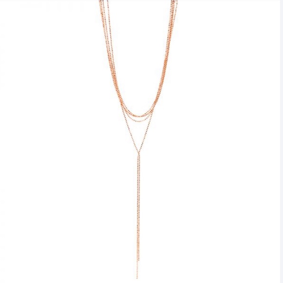 8 Other Reasons Rose Gold Dainty Dangling Choker - Picture 2 of 3